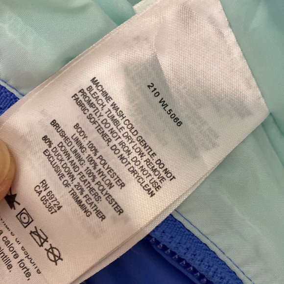 Columbia Puffer Jacket Omniheat Blue Polyester Size L - Picture 12 of 17